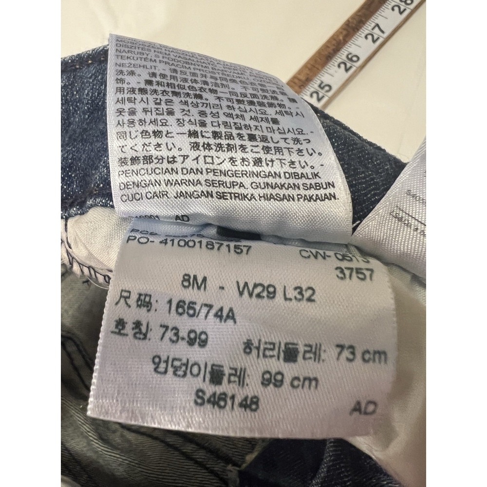 Levi's Classic Womens Mid-Rise Skinny Denim Jeans Blue Size 8 W29 L32 - Picture 2 of 9